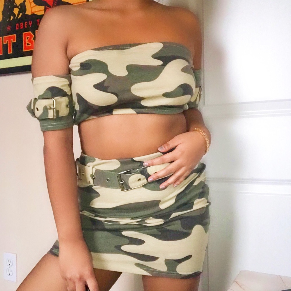 2 Piece Camouflage Set | Fashion Nova